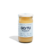 GO/TU Sea Moss Gel 8oz Gold bottle showcases pure, shelf-stable superfood for daily vitality.