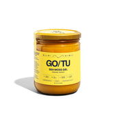 GO/TU Sea Moss Gel mango jar close-up highlighting purity for daily wellness