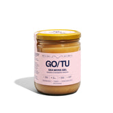GO/TU Sea Moss Gel Strawberry Banana 16oz jar offers pure nutrition for daily wellness.