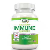 Gold Banner Immune Support bottle front showcases the antioxidant-rich formula for daily wellness