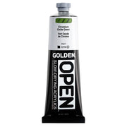 GOLDEN OPEN Chromium Oxide Green 5oz tube showing durable, opaque pigment
