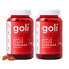 Goli Apple Cider Vinegar Gummies bottle pour for convenient daily wellness
