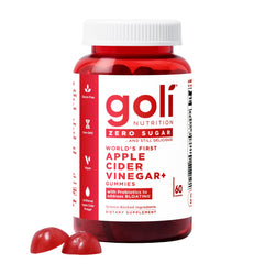 Goli front packaging showing zero-sugar label and benefits
