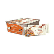 GoMacro MacroBar packaging with double chocolate and peanut butter chips, a protein-packed vegan snack.