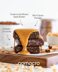 GoMacro MacroBar on-the-go scene emphasizes nut-free and dairy-free snacking.