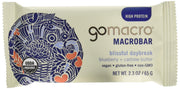 GoMacro Organic Blueberry Cashew Butter Bar 12-pack, perfect for on-the-go snacking.