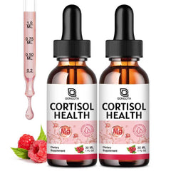 GONGOTA Cortisol bottle front with soothing blend for daily stress support.