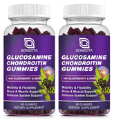 GONGOTA glucosamine chondroitin gummies bottle promoting flexible movement.