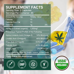GONGOTA hemp oil capsules softgels with no strong smell, easy to swallow.