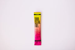 Close-up of Good Clean Fuel bottle with clean label and no artificial sweeteners