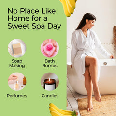 Good Essential Banana Fragrance Oil mixed into handmade soaps for aroma.