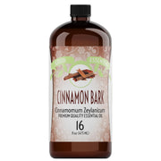 Good Essential Cinnamon Bark Oil bottle front shows warm, inviting fragrance.
