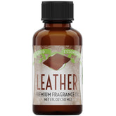 Good Essential Leather Fragrance Oil in diffuser bottle for warm, sophisticated ambiance