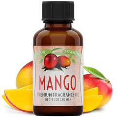 Good Essential Mango Fragrance Oil in diffuser setup for tropical aromatherapy