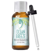 Good Essential Ocean Breeze fragrance oil bottle in amber glass for safe storage and easy dispensing.