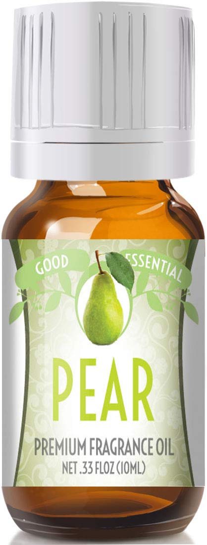 Good Essential pear fragrance oil bottle with eurodropper for easy diffuser use.