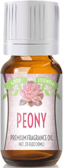 Good Essential Peony fragrance oil in amber bottle for diffusers and DIY cosmetics