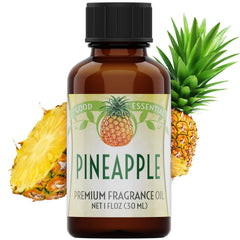 Diffuser drops from Good Essential Pineapple oil create a bright tropical atmosphere.