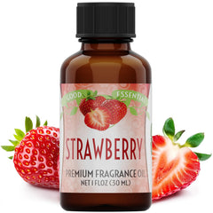 Good Essential strawberry fragrance oil in a diffuser for a sweet, inviting aroma.