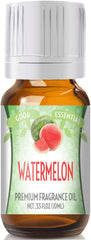 Good Essential Watermelon Fragrance Oil in amber bottle with eurodropper for easy diffusion.