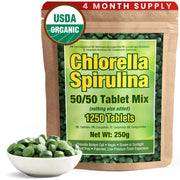 Good Natured spirulina-chlorella bottle for convenient daily wellness.