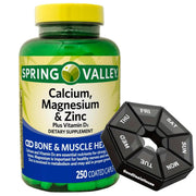 GoodDealsHouse Spring Valley calcium magnesium zinc bottle with vitamin D3 for daily bone support.