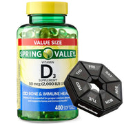 GoodDealsHouse Vitamin D3 softgels 400-count bottle supports daily bone wellness and immune function.