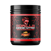 Gorilla Mind Nitric Upgraded stimulant-free Orange Rush powder bottle with smooth mix