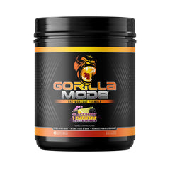 Gorilla Mind Pre Workout tub label highlights high-dose L-Citrulline.