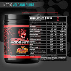 Gorilla Mode Nitric Upgraded powder mix delivering smooth hydration and strong pumps