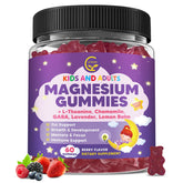 GORNVB magnesium glycinate gummies bottle promoting calm sleep support for kids and adults.