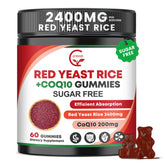 GORNVB Red Yeast Rice with CoQ10 bottle showing dual-action heart and energy support