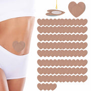 Gosknor castor oil pack wrap, heart shape, self-adhesive for secure use.