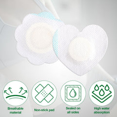 Gosknor heart navel patch pack shows soft spunlace cloth for a soothing touch.