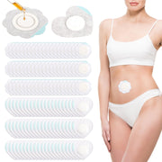 Gosknor heart-shaped wrap castor oil pad for comfortable belly coverage and absorption.