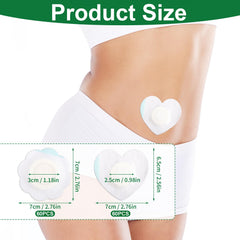 Gosknor plum blossom wrap castor oil pad with secure adhesion for overnight use.