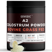 Govedic Colostrum Powder bottle for convenient daily use.