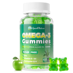 GparkNature vegan omega-3 bottle with clear label for daily use.