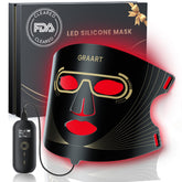 Graart face mask with 432 LEDs for at-home red light therapy and anti-aging care.