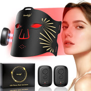 Gracekey red light therapy mask on face for at-home rejuvenation and warmth
