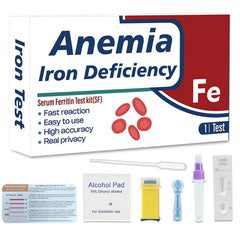 Graclin iron deficiency test kit box front view for quick ferritin checks
