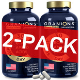 Granions essential amino acids label showing complete BCAA and EAA blend for workouts