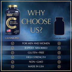 Granions HMB D3 bottle with packaging emphasizing premium quality.