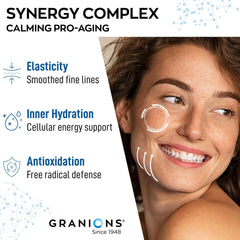 Granions Hyaluronic Acid focus highlights deep hydration for plump, refreshed skin