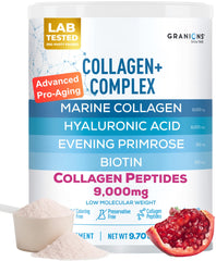 Granions Marine Collagen bottle highlights premium beauty support for hair, skin, and nails.