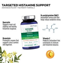 Granions Histamine Balance quercetin bromelain synergy capsule for daily wellness