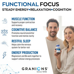 Granions label highlights vegan and gluten free attributes.
