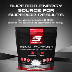 Granite Supplements HBCD powder pour showing quick absorption during training.