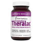 Granular Theralac powder bottle with high-potency probiotic blend