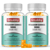 GREABBY Potassium Gummies bottle for convenient daily electrolyte support